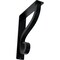 Ekena Millwork Ashford Triple, Wrought Iron Bracket, (Triple center brace), Powder Coated Blac 2"W x 7 1/2"D x 10"H BKTM02X07X10TAS - alternate 1